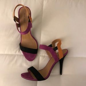 Nine West multi color strappy sandal sz 9.5